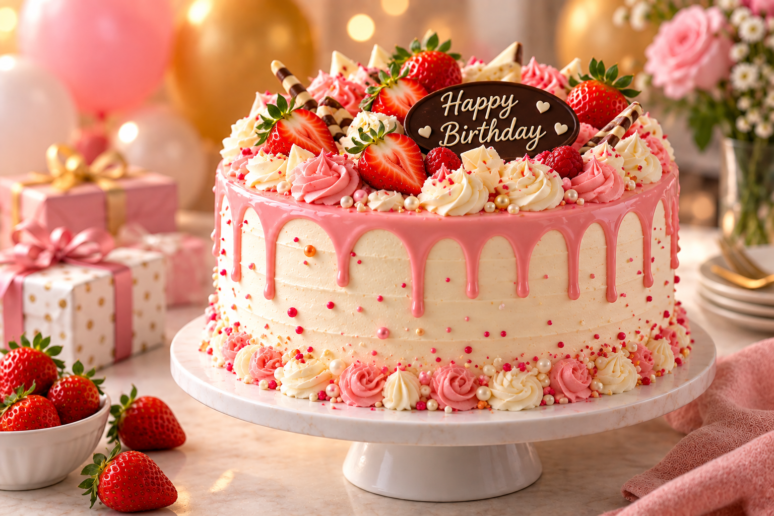 Birthday cake creation